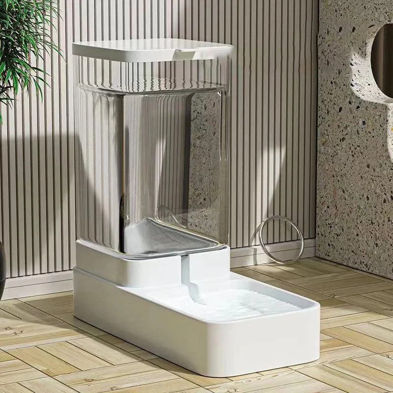 A8 Dog Automatic Feeder Transparent Automatic Gravity Cat Water Bowl High Capacity Food Storage Container Cat And Dog