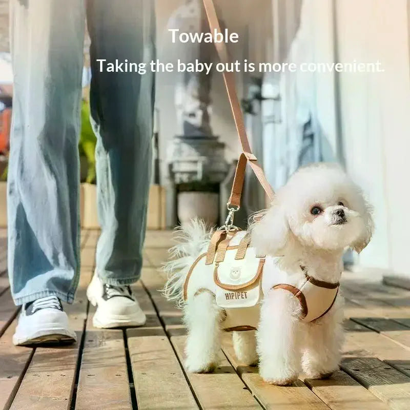 Portable Pets Outdoor Carrying Bag Dogs Cats With Harnesses Clip Adjustable Shoulder Handheld Travel Carrier For Hiking Daily