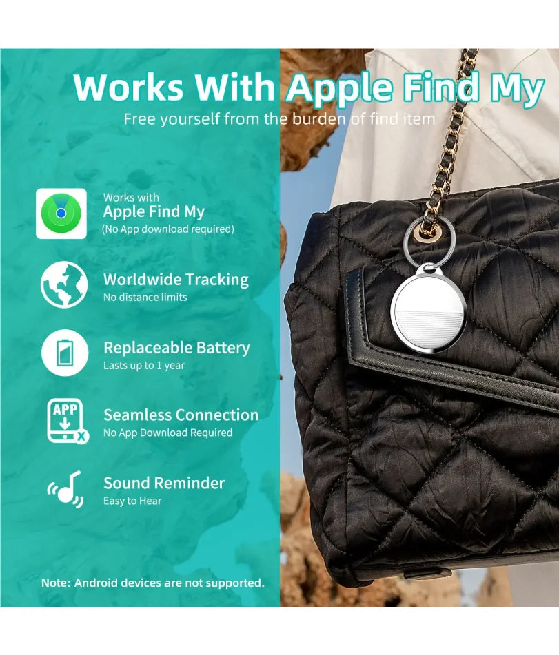 4Pcs Mini GPS Tracker For Apple iOS System Find My APP air tag Child Finder Pet bike Bag Loss Tracker Smart Bluetooth airtag