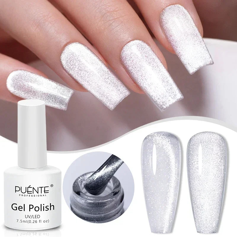 PUENTE Super Diamond Gel Glue No Wipe Strong Adhesive Diamond Sticky Gel Transparent 3D Nail Art UV Gel Polish Nail Decoration