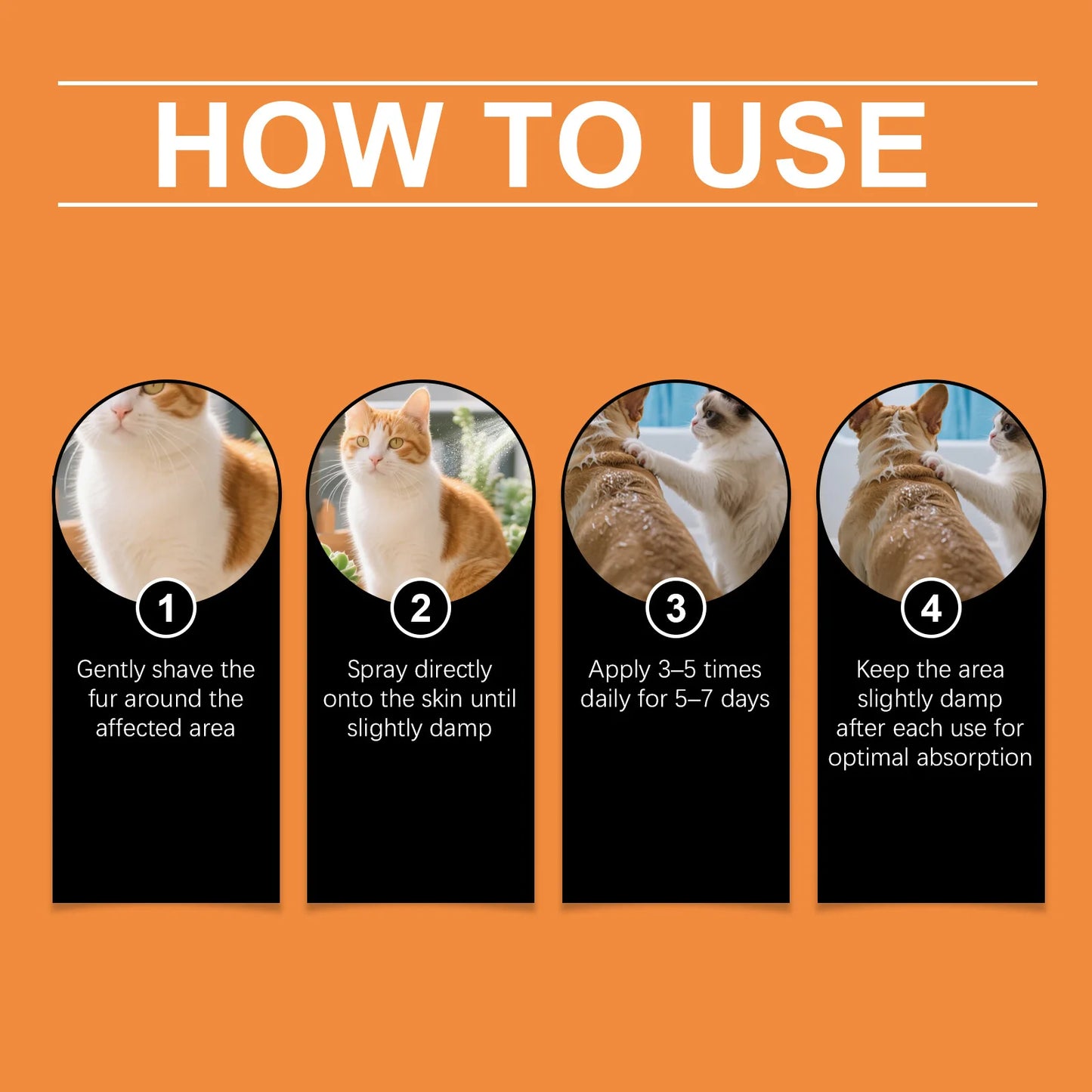 Eeljoy Centella Pet Skin Care Spray Deep Cleans For Dog Cat Mite Removal Health Supplie Travel Size Portable Pet Cleansing Spray