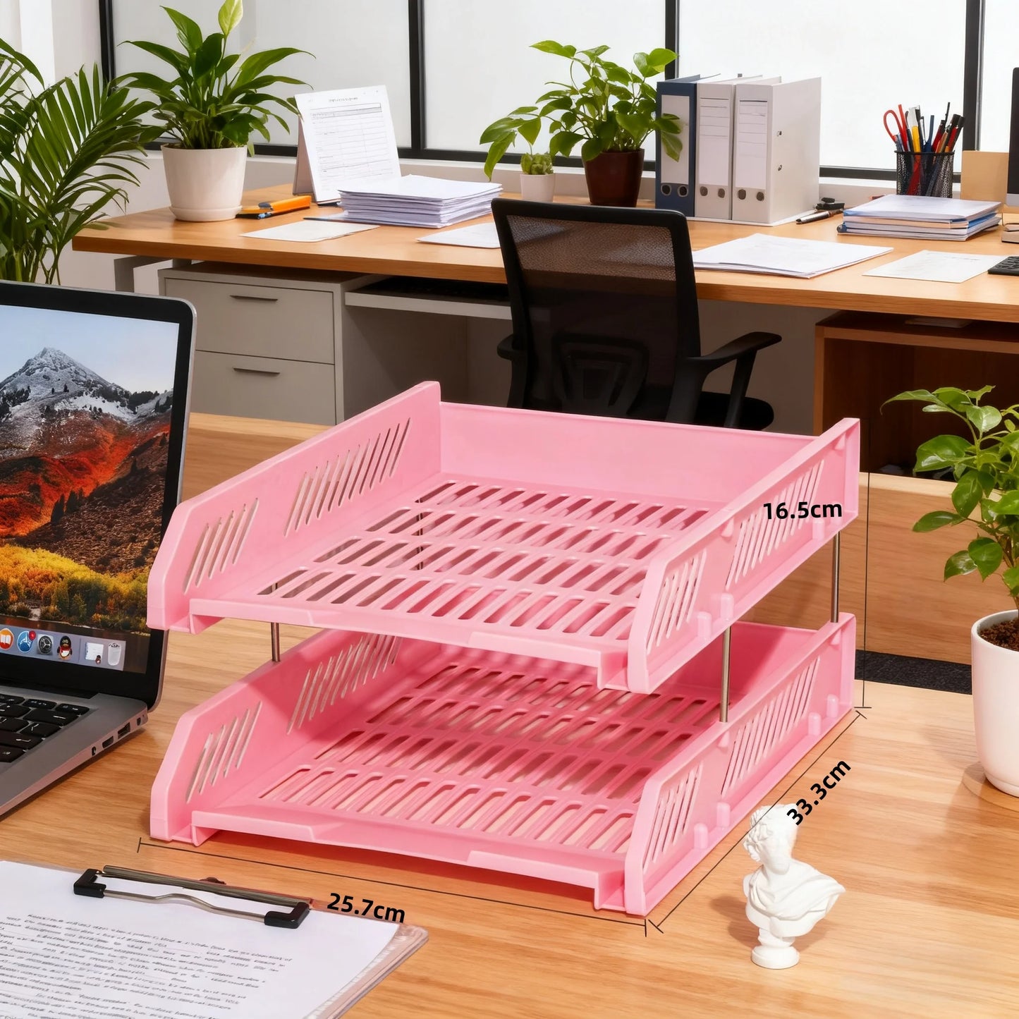 File Holder, File Tray, Desktop File Rack, Multi-Layer Storage Combination Book and Newspaper Rack