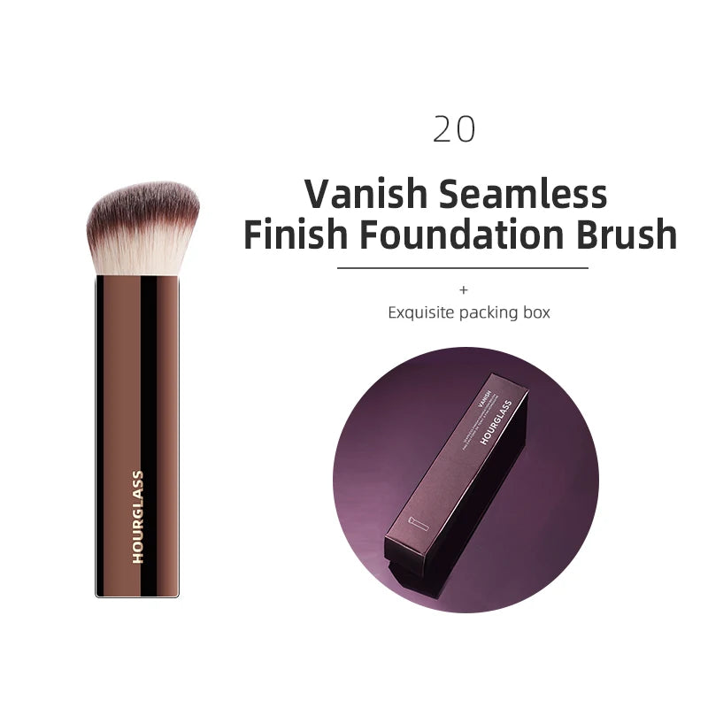 Hourglass Makeup Brush All Kinds Eyeshadow Foundation Concealer Powder Bronzer Blusher Eyeliner Retractable Professional Brushes