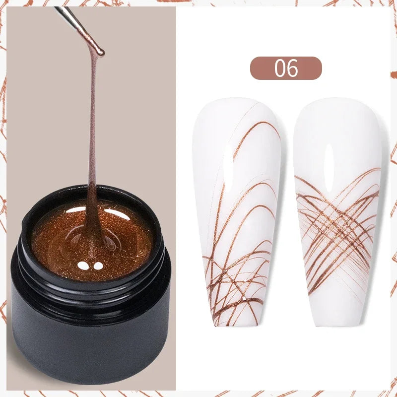 PUENTE Super Diamond Gel Glue No Wipe Strong Adhesive Diamond Sticky Gel Transparent 3D Nail Art UV Gel Polish Nail Decoration