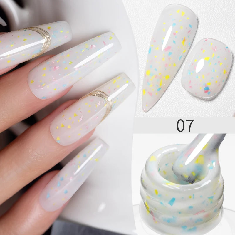 PUENTE Super Diamond Gel Glue No Wipe Strong Adhesive Diamond Sticky Gel Transparent 3D Nail Art UV Gel Polish Nail Decoration