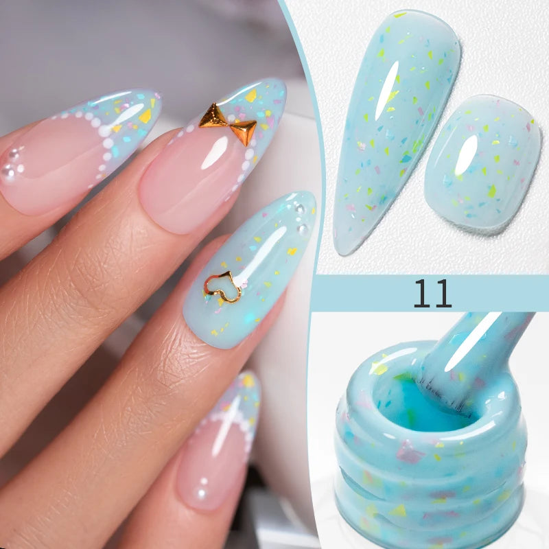 PUENTE Super Diamond Gel Glue No Wipe Strong Adhesive Diamond Sticky Gel Transparent 3D Nail Art UV Gel Polish Nail Decoration