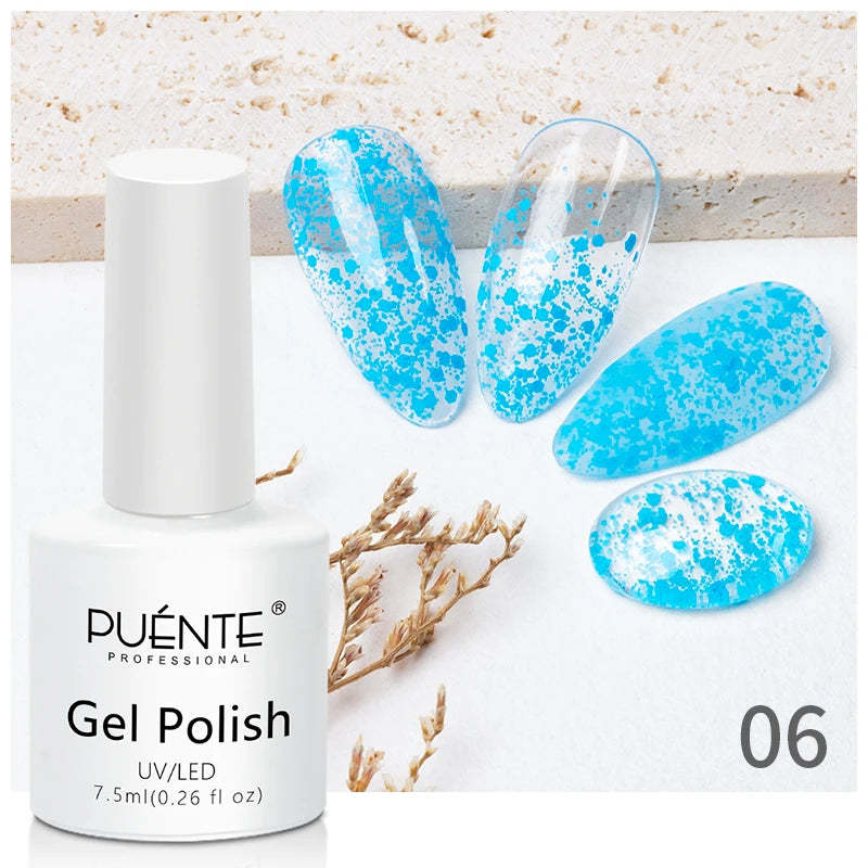 PUENTE Super Diamond Gel Glue No Wipe Strong Adhesive Diamond Sticky Gel Transparent 3D Nail Art UV Gel Polish Nail Decoration