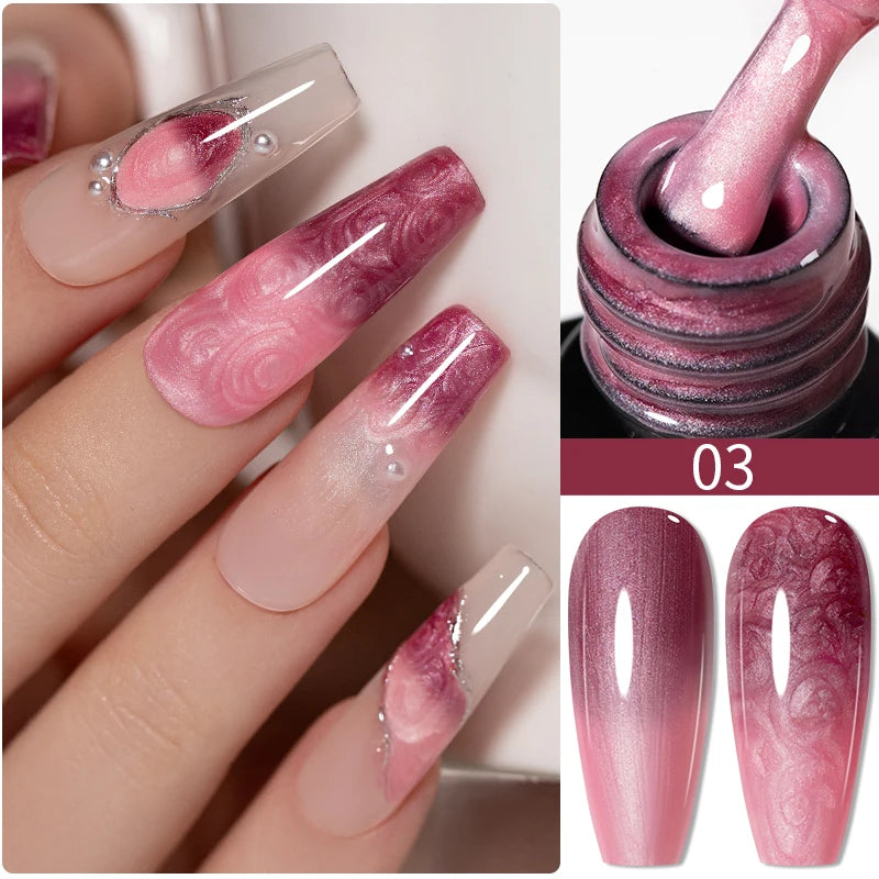 PUENTE Super Diamond Gel Glue No Wipe Strong Adhesive Diamond Sticky Gel Transparent 3D Nail Art UV Gel Polish Nail Decoration
