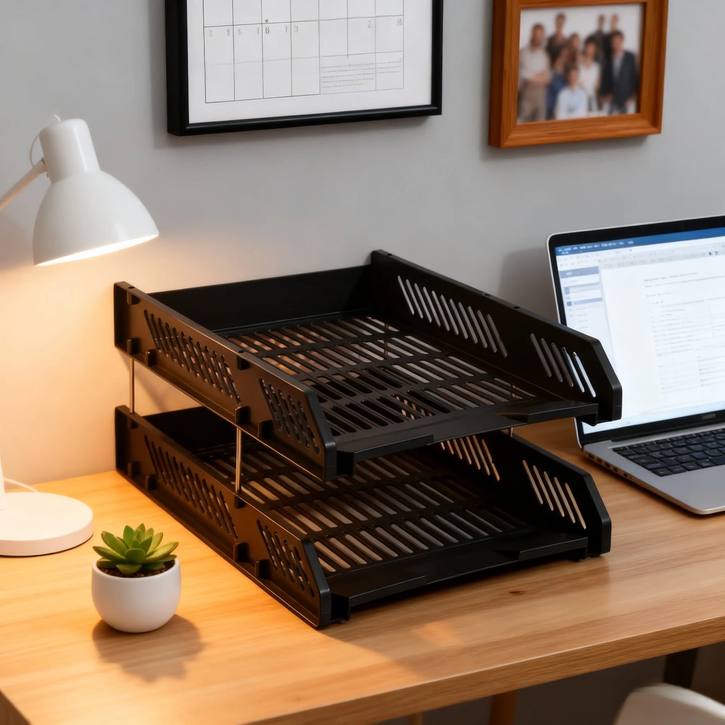 File Holder, File Tray, Desktop File Rack, Multi-Layer Storage Combination Book and Newspaper Rack