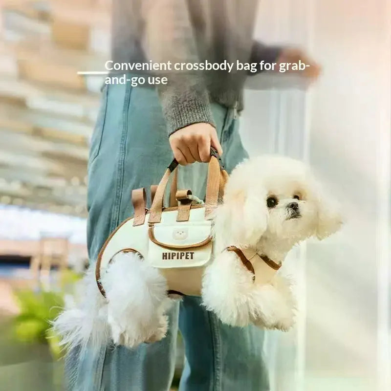 Portable Pets Outdoor Carrying Bag Dogs Cats With Harnesses Clip Adjustable Shoulder Handheld Travel Carrier For Hiking Daily