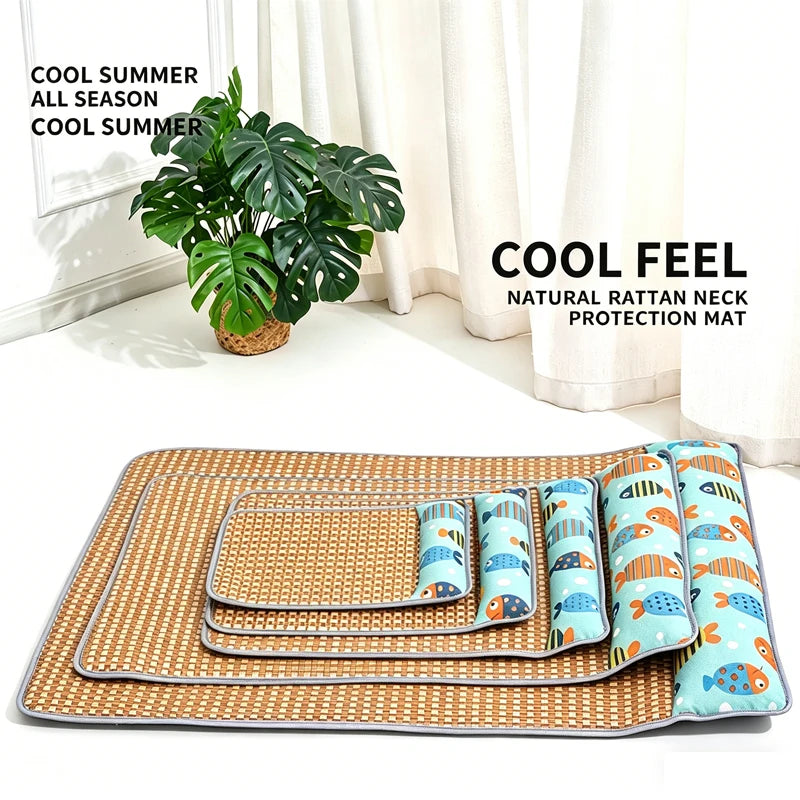 Dog Coolpad for Summer Vacation, Suitable for All Seasons, Small Dog Bichon Pillow, Sleeping Mat