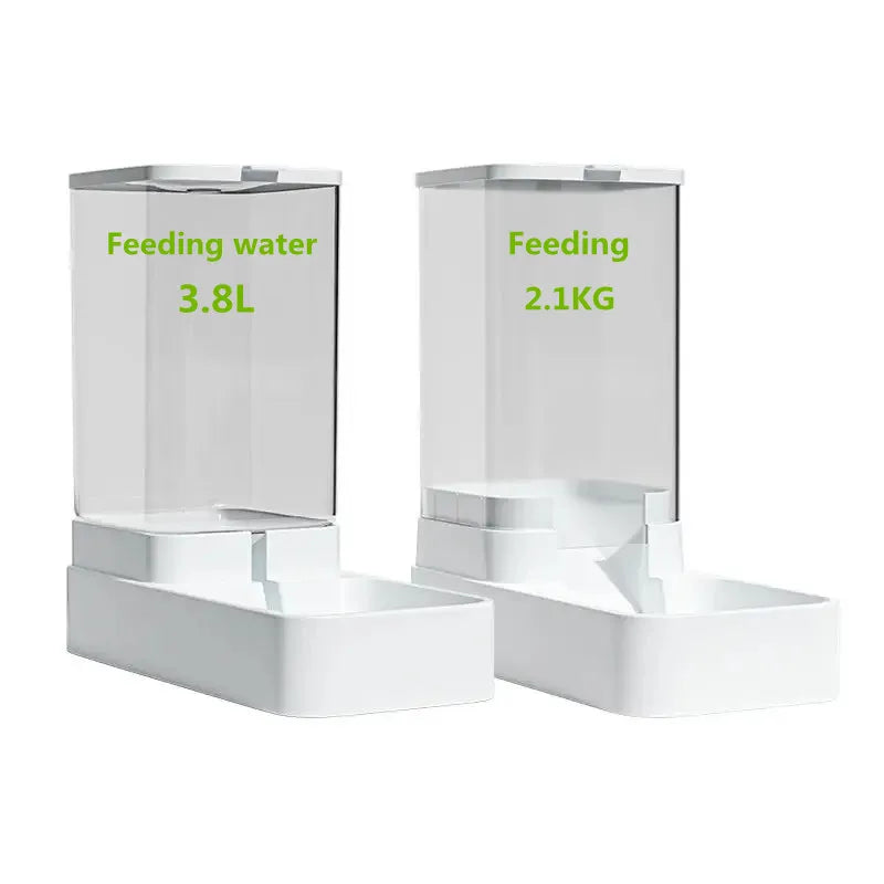 A8 Dog Automatic Feeder Transparent Automatic Gravity Cat Water Bowl High Capacity Food Storage  Container Cat And Dog