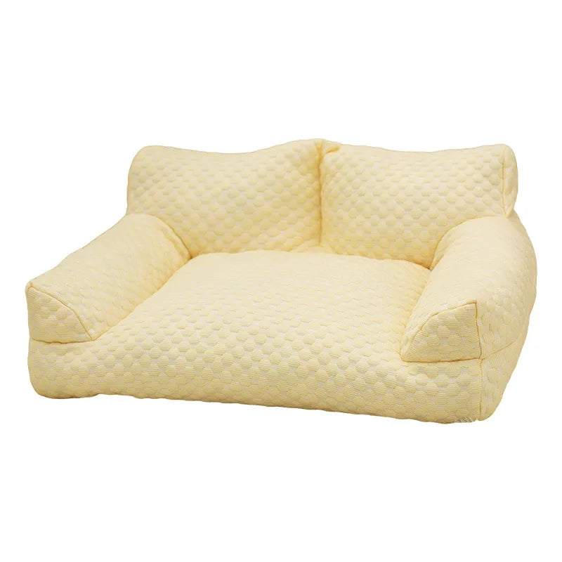 Pet Ice Silk Cooling Sofa Bed for Small Medium Large Dogs and Cats Washable Breathable Dog Bed Cat Nest Comfortable Sleeping