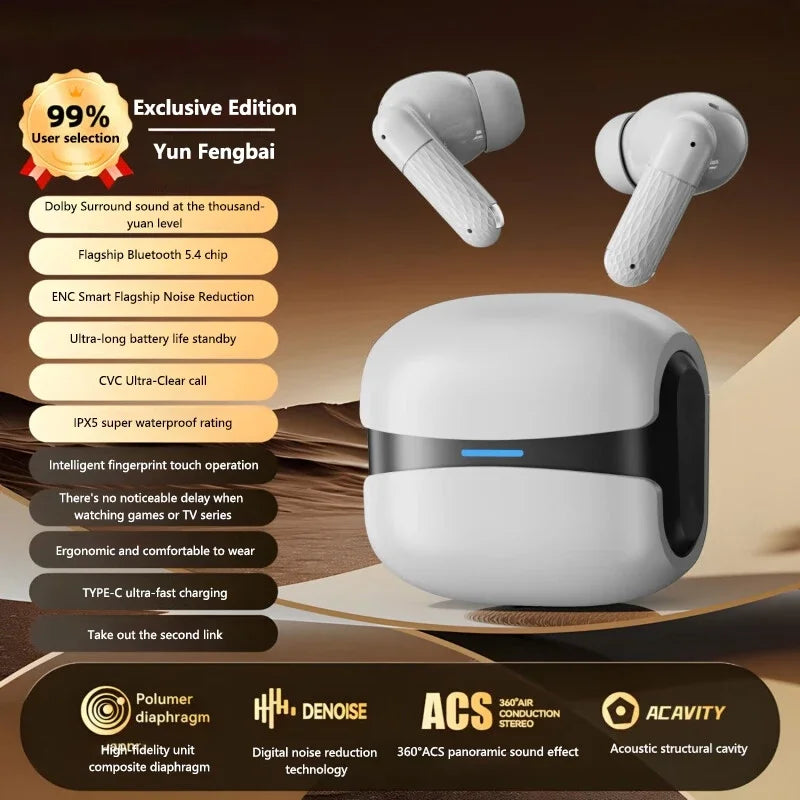 Lenovo New Wireless Earphones Bluetooth Headsets TWS 5.3 Stereo Earbuds Hifi Headphones HD Microphone For Iphone And Android