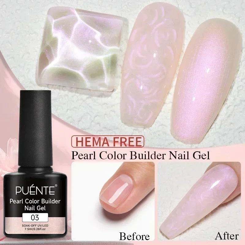 PUENTE Super Diamond Gel Glue No Wipe Strong Adhesive Diamond Sticky Gel Transparent 3D Nail Art UV Gel Polish Nail Decoration