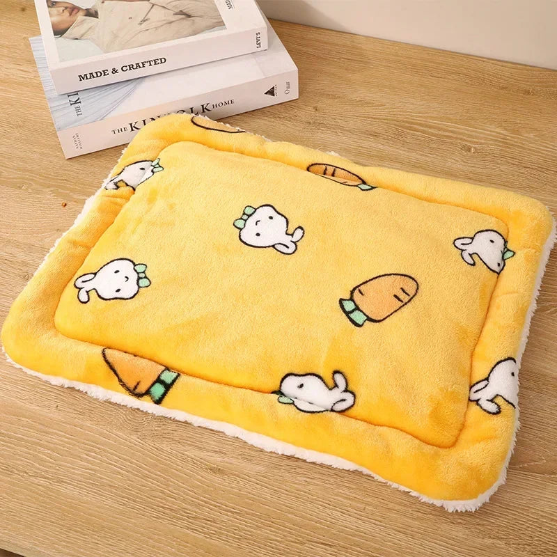 Warm Rabbit Bed Chinchilla Mat House Nest Hamster Accessories Small Animal Guinea Pig Bed House Winter Warm Squirrel Hedgehog
