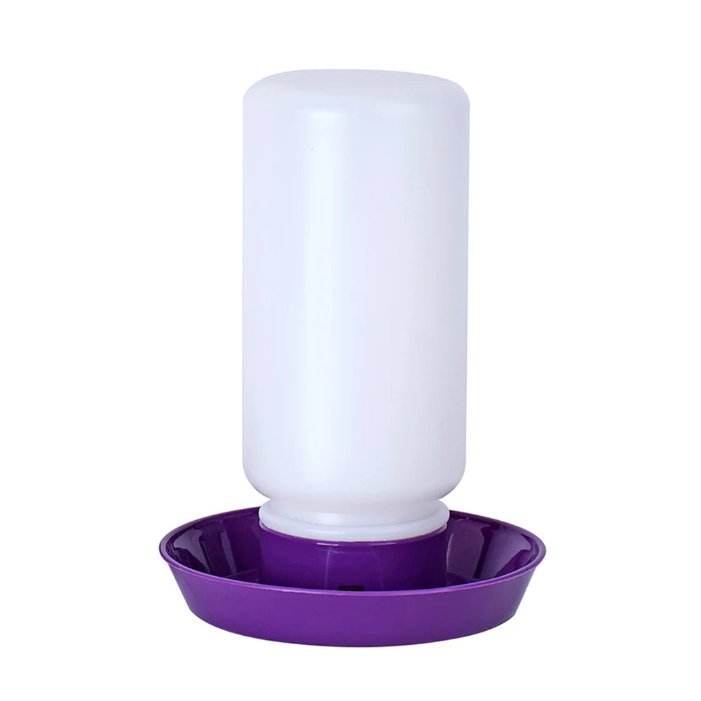 1L Chicken Feeder Bucket Water Fountain Automatic Chick Drinker Bucket Drinking Quail Drinking Bird Equipment Waterer Raise Tool