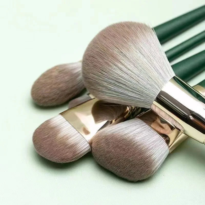 14pcs Pro Easy to Clean, Makeup Brush Set - Soft Cruelty-Free, Foundation Blush Eyeshadow Eyeliner Facial Beauty Cosmetic Tool