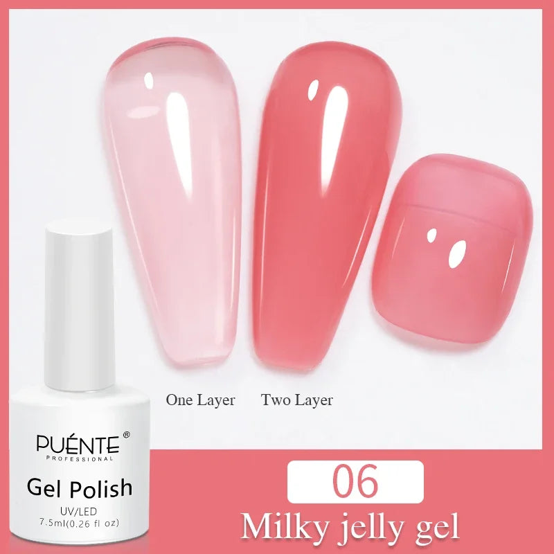 PUENTE Super Diamond Gel Glue No Wipe Strong Adhesive Diamond Sticky Gel Transparent 3D Nail Art UV Gel Polish Nail Decoration