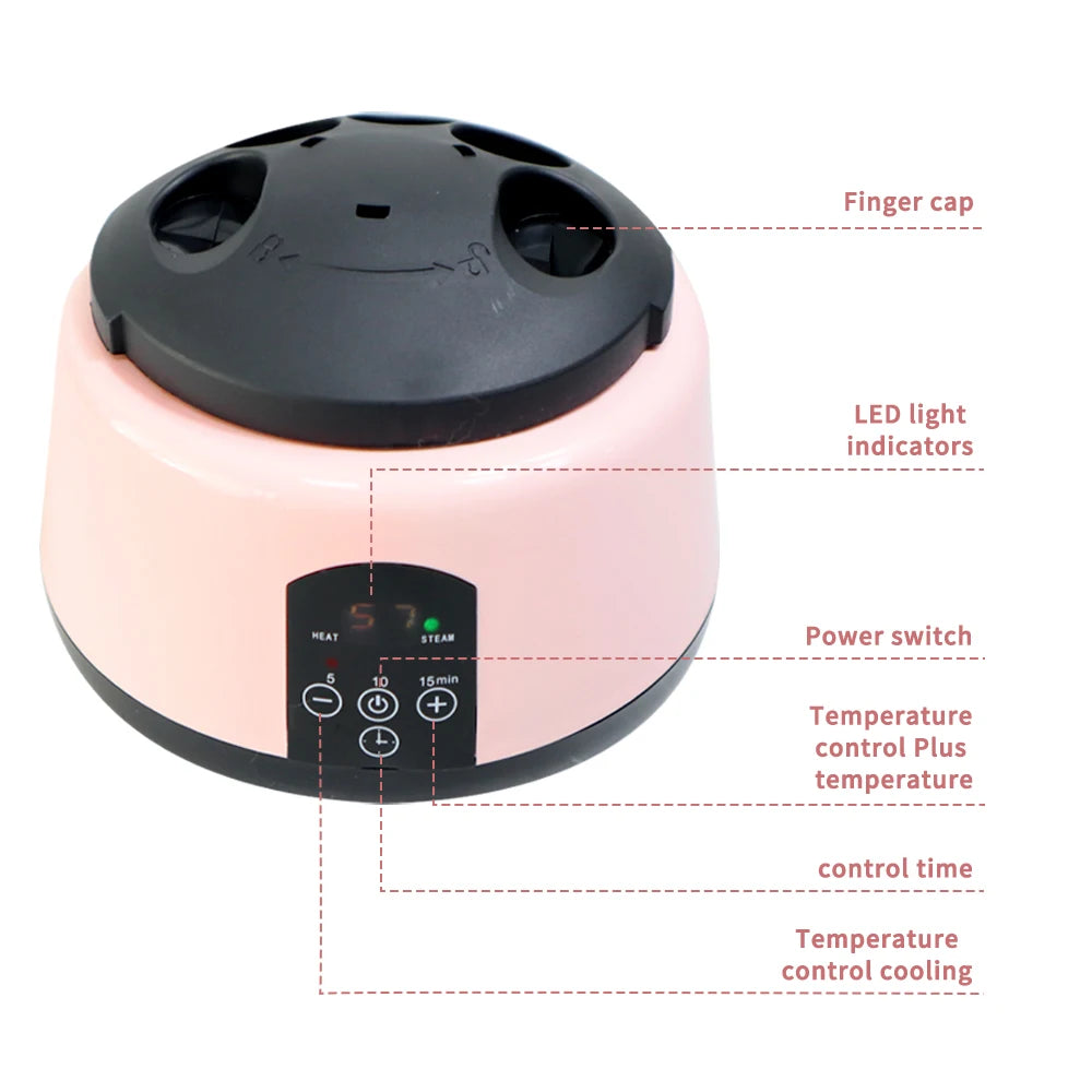 Electric Steam Gel Nail Polish Remover Gel Polishing Quickly Remover With Timer & Temperature for Gel、Acrylic Nails and Nail Tip