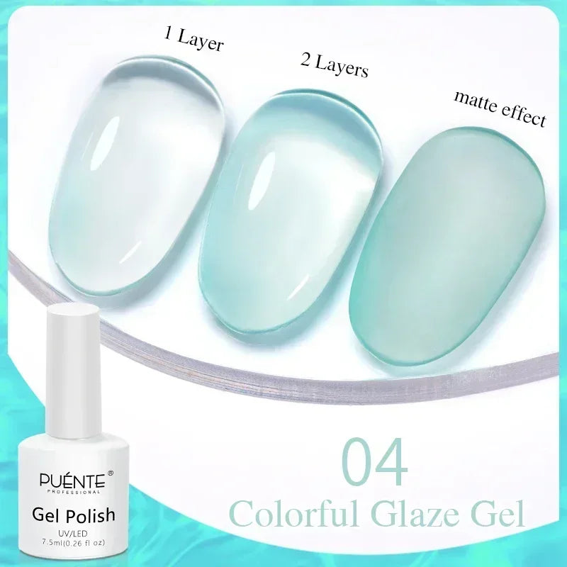PUENTE Super Diamond Gel Glue No Wipe Strong Adhesive Diamond Sticky Gel Transparent 3D Nail Art UV Gel Polish Nail Decoration