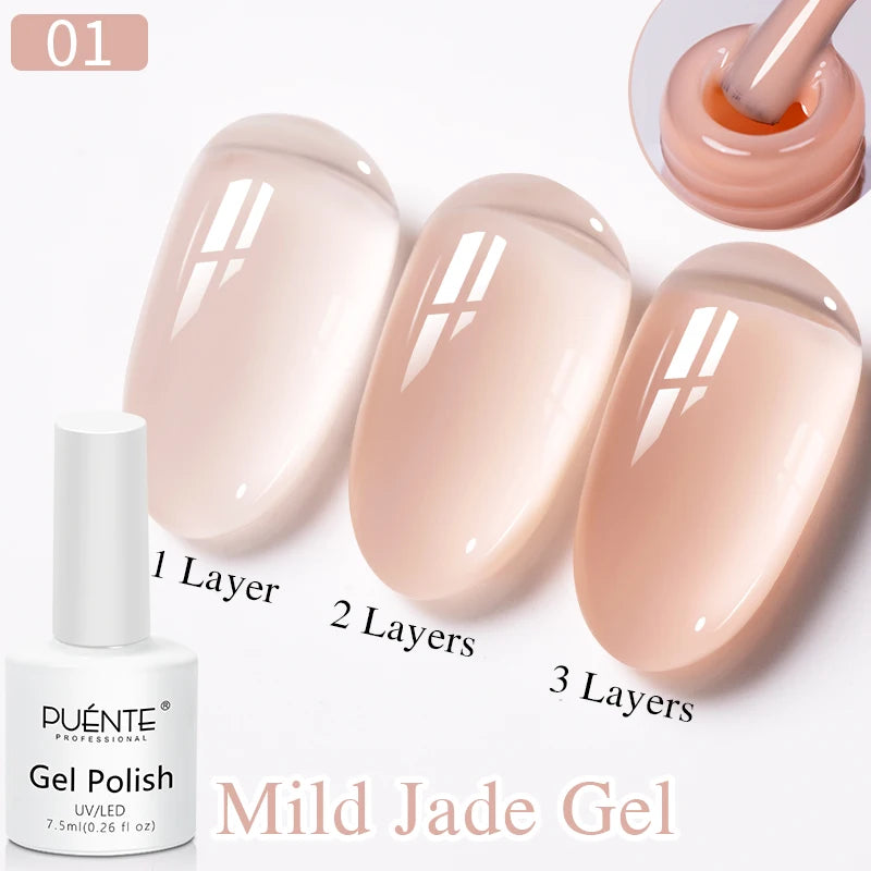 PUENTE Super Diamond Gel Glue No Wipe Strong Adhesive Diamond Sticky Gel Transparent 3D Nail Art UV Gel Polish Nail Decoration