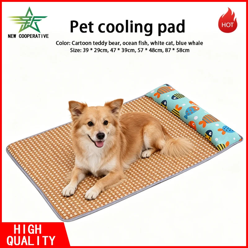 Dog Coolpad for Summer Vacation, Suitable for All Seasons, Small Dog Bichon Pillow, Sleeping Mat