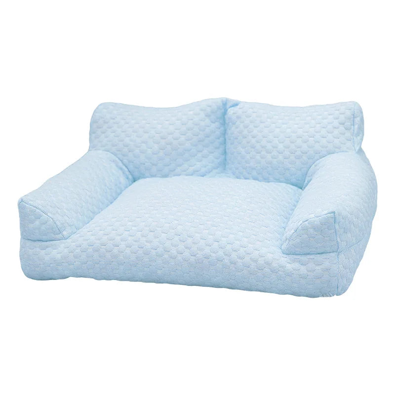 Pet Ice Silk Cooling Sofa Bed for Small Medium Large Dogs and Cats Washable Breathable Dog Bed Cat Nest Comfortable Sleeping