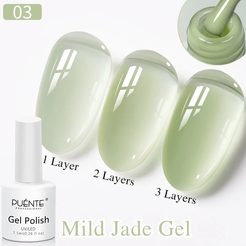 PUENTE Super Diamond Gel Glue No Wipe Strong Adhesive Diamond Sticky Gel Transparent 3D Nail Art UV Gel Polish Nail Decoration