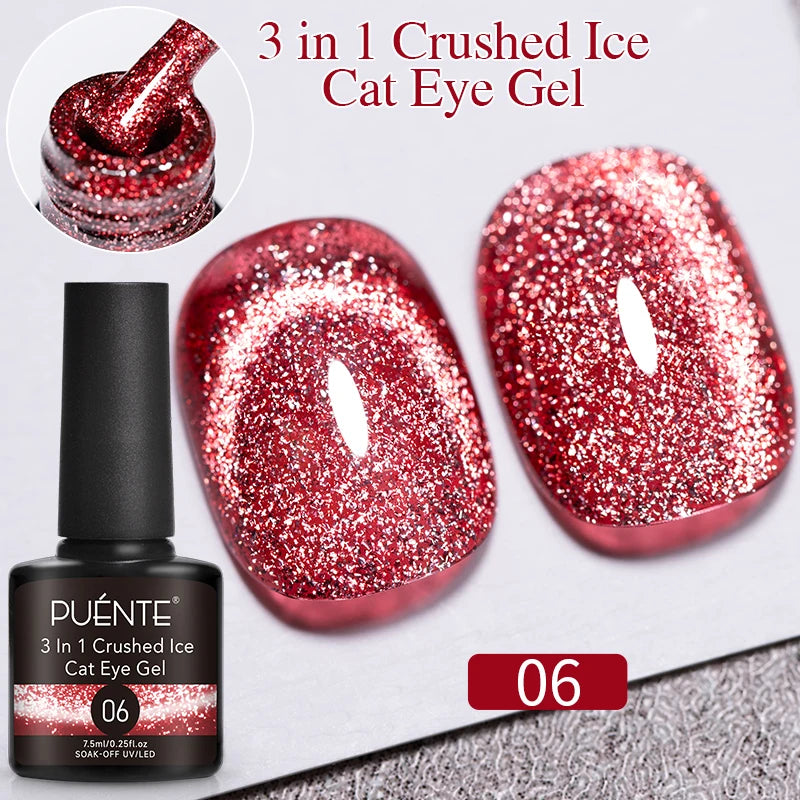 PUENTE Super Diamond Gel Glue No Wipe Strong Adhesive Diamond Sticky Gel Transparent 3D Nail Art UV Gel Polish Nail Decoration