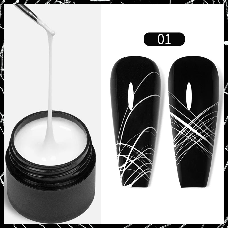 PUENTE Super Diamond Gel Glue No Wipe Strong Adhesive Diamond Sticky Gel Transparent 3D Nail Art UV Gel Polish Nail Decoration