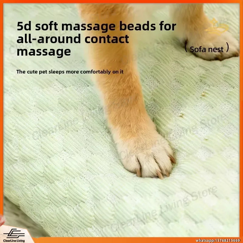 Pet Ice Silk Cooling Sofa Bed for Small Medium Large Dogs and Cats Washable Breathable Dog Bed Cat Nest Comfortable Sleeping