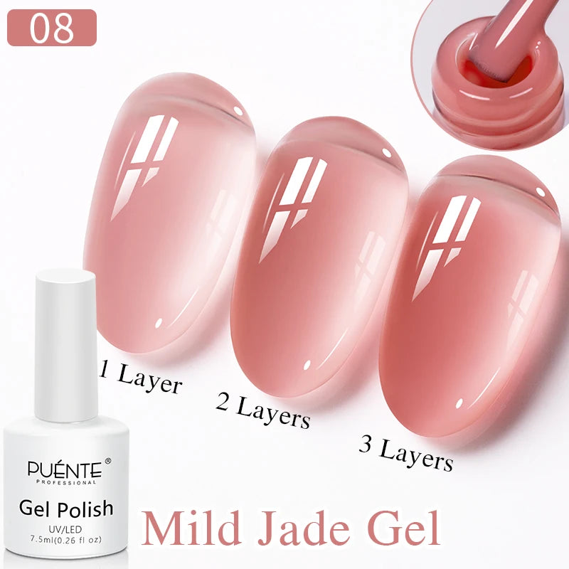 PUENTE Super Diamond Gel Glue No Wipe Strong Adhesive Diamond Sticky Gel Transparent 3D Nail Art UV Gel Polish Nail Decoration
