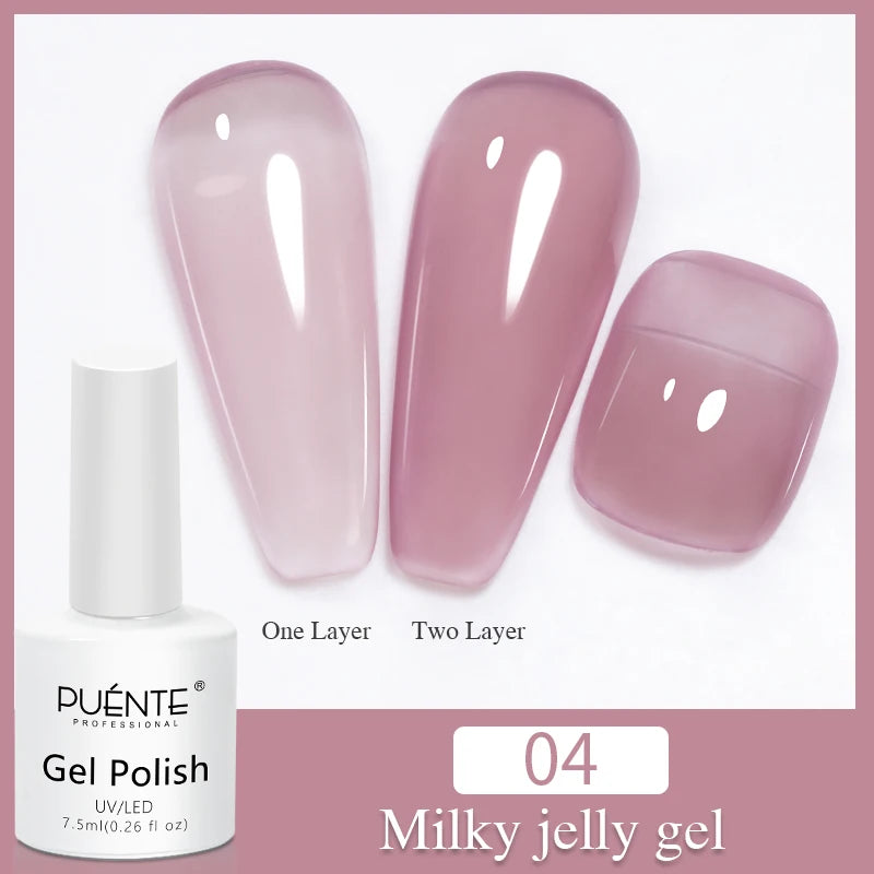 PUENTE Super Diamond Gel Glue No Wipe Strong Adhesive Diamond Sticky Gel Transparent 3D Nail Art UV Gel Polish Nail Decoration