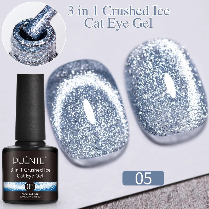 PUENTE Super Diamond Gel Glue No Wipe Strong Adhesive Diamond Sticky Gel Transparent 3D Nail Art UV Gel Polish Nail Decoration