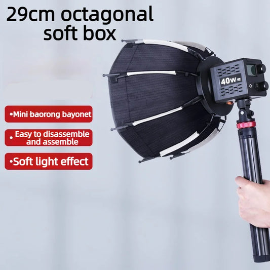 29cm Octagonal Softbox Quick Pack Light Box Mount Quick Mount And Release Photography Studio Accessories