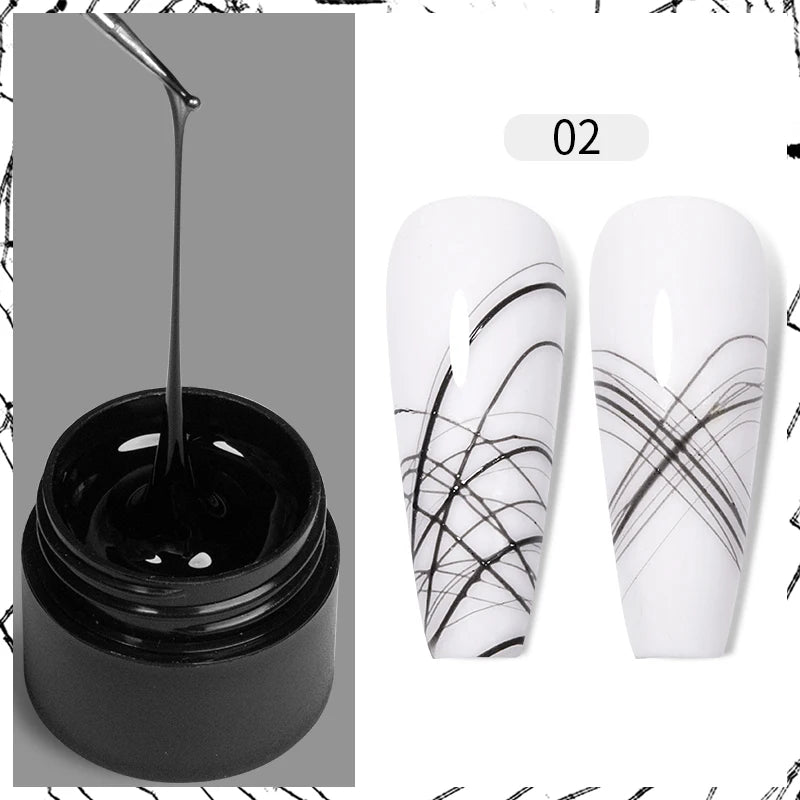 PUENTE Super Diamond Gel Glue No Wipe Strong Adhesive Diamond Sticky Gel Transparent 3D Nail Art UV Gel Polish Nail Decoration