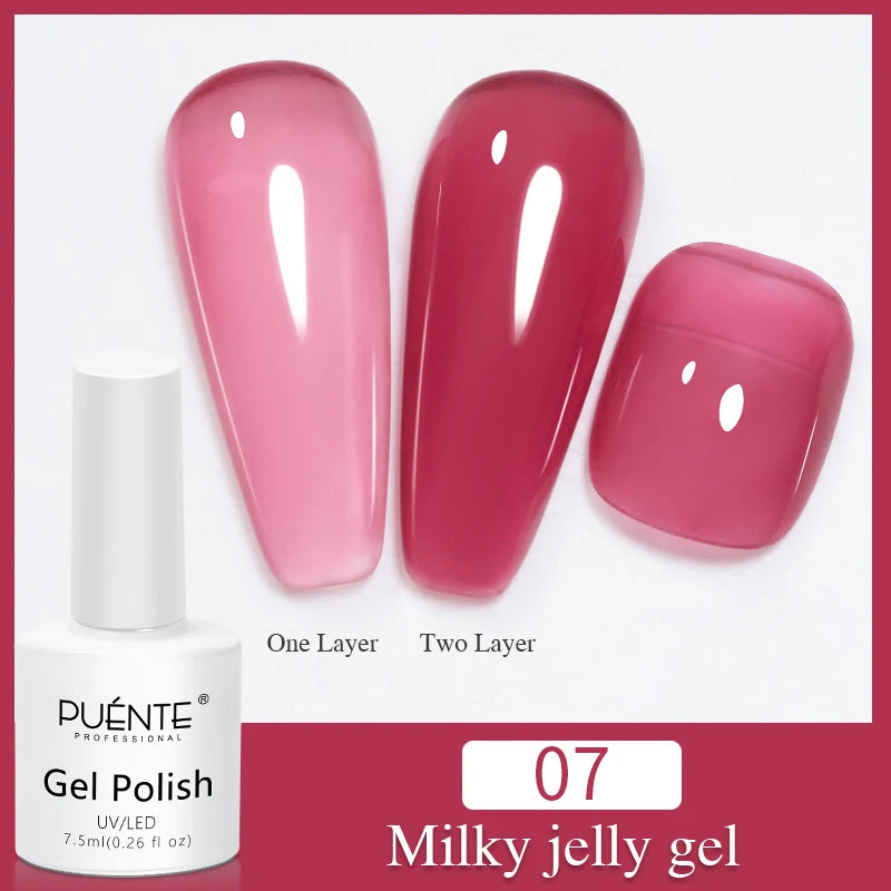 PUENTE Super Diamond Gel Glue No Wipe Strong Adhesive Diamond Sticky Gel Transparent 3D Nail Art UV Gel Polish Nail Decoration