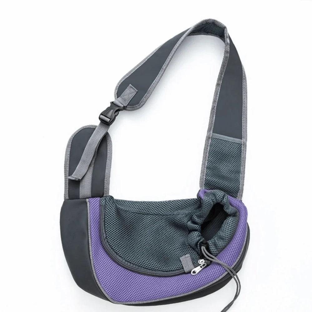 Hands-Free Puppy Carrier Backpack Breathable Oxford Cloth Cat Carrying Bags Crossbody Bag Multi-size Travel Shoulder Bag