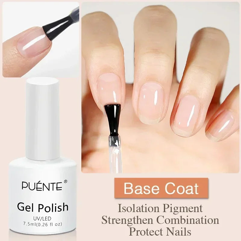 PUENTE Super Diamond Gel Glue No Wipe Strong Adhesive Diamond Sticky Gel Transparent 3D Nail Art UV Gel Polish Nail Decoration