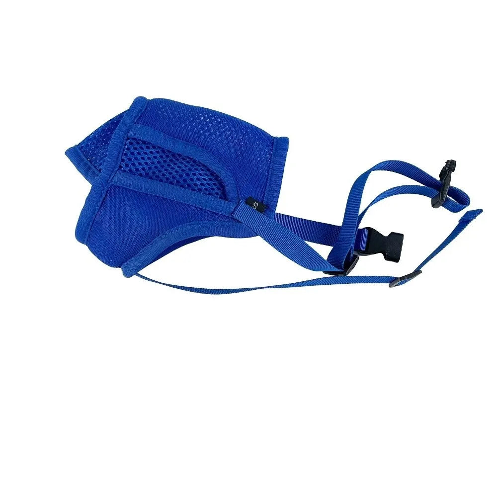 Breathable Dog Mesh Muzzle Prevent Barking Adjustable Strap Anti Licking Mouth Cover Anti Biting Dog Muzzle Buckle Outdoor Use
