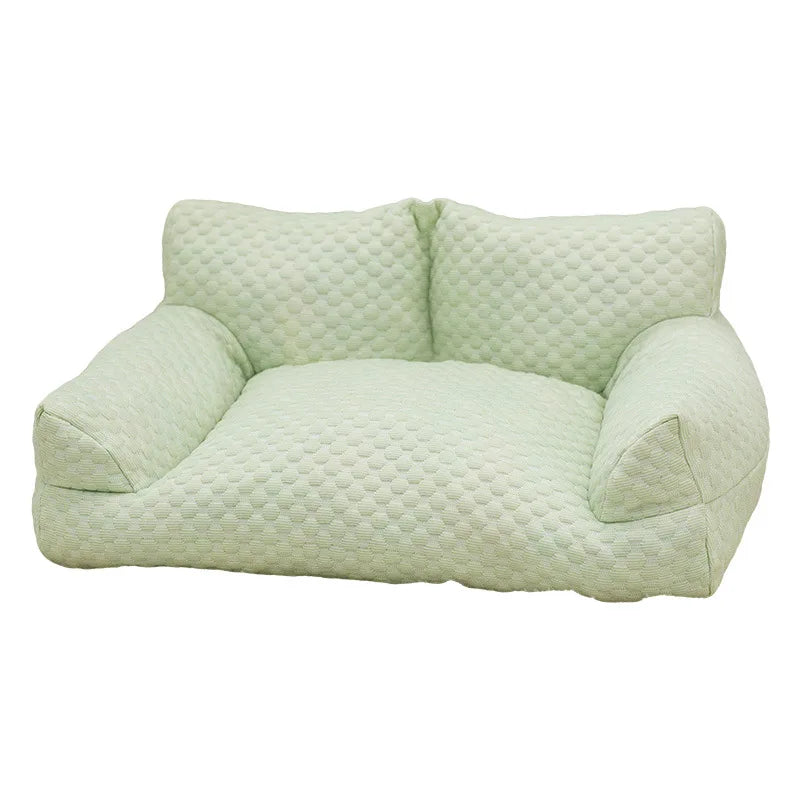 Pet Ice Silk Cooling Sofa Bed for Small Medium Large Dogs and Cats Washable Breathable Dog Bed Cat Nest Comfortable Sleeping