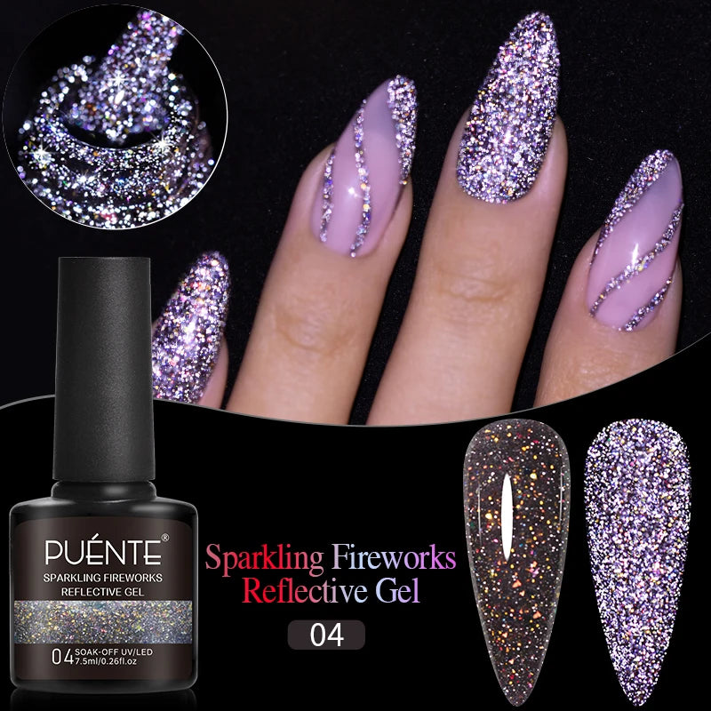 PUENTE Super Diamond Gel Glue No Wipe Strong Adhesive Diamond Sticky Gel Transparent 3D Nail Art UV Gel Polish Nail Decoration