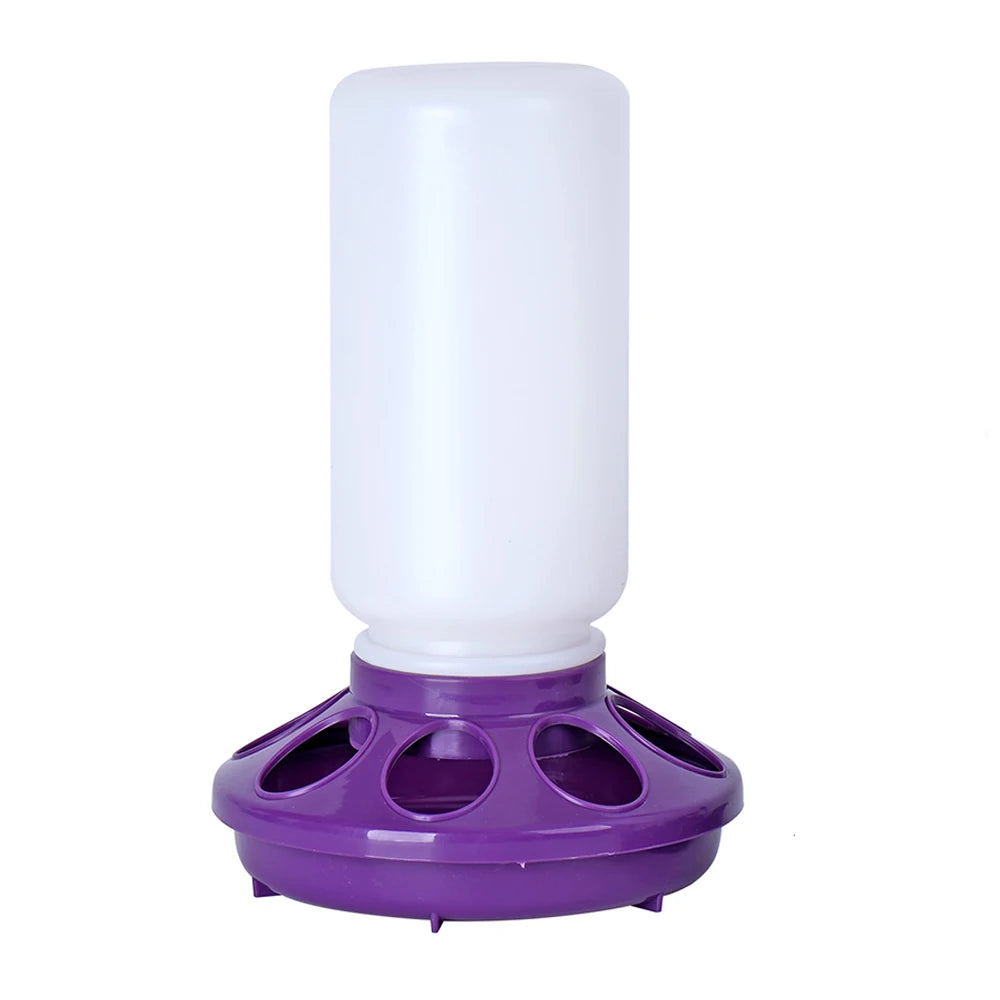 1L Chicken Feeder Bucket Water Fountain Automatic Chick Drinker Bucket Drinking Quail Drinking Bird Equipment Waterer Raise Tool