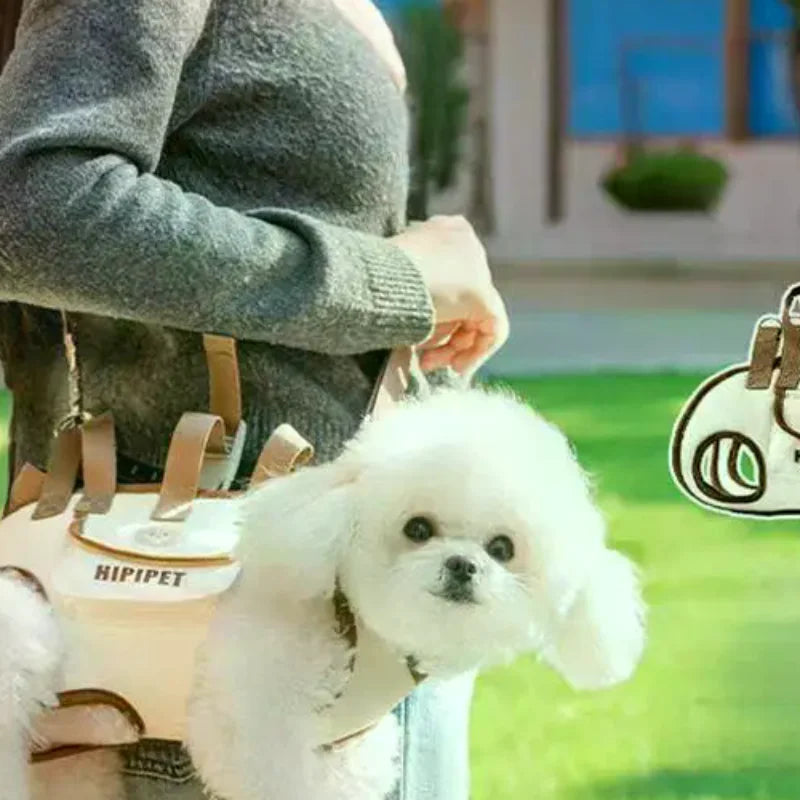 Portable Pets Outdoor Carrying Bag Dogs Cats With Harnesses Clip Adjustable Shoulder Handheld Travel Carrier For Hiking Daily
