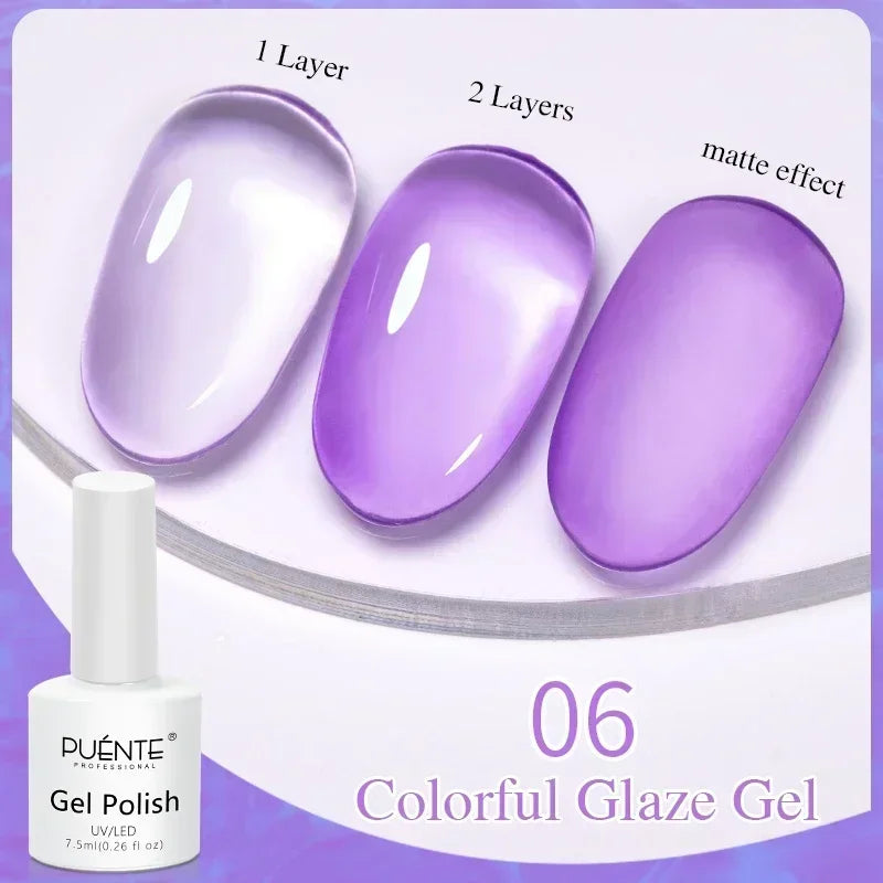 PUENTE Super Diamond Gel Glue No Wipe Strong Adhesive Diamond Sticky Gel Transparent 3D Nail Art UV Gel Polish Nail Decoration