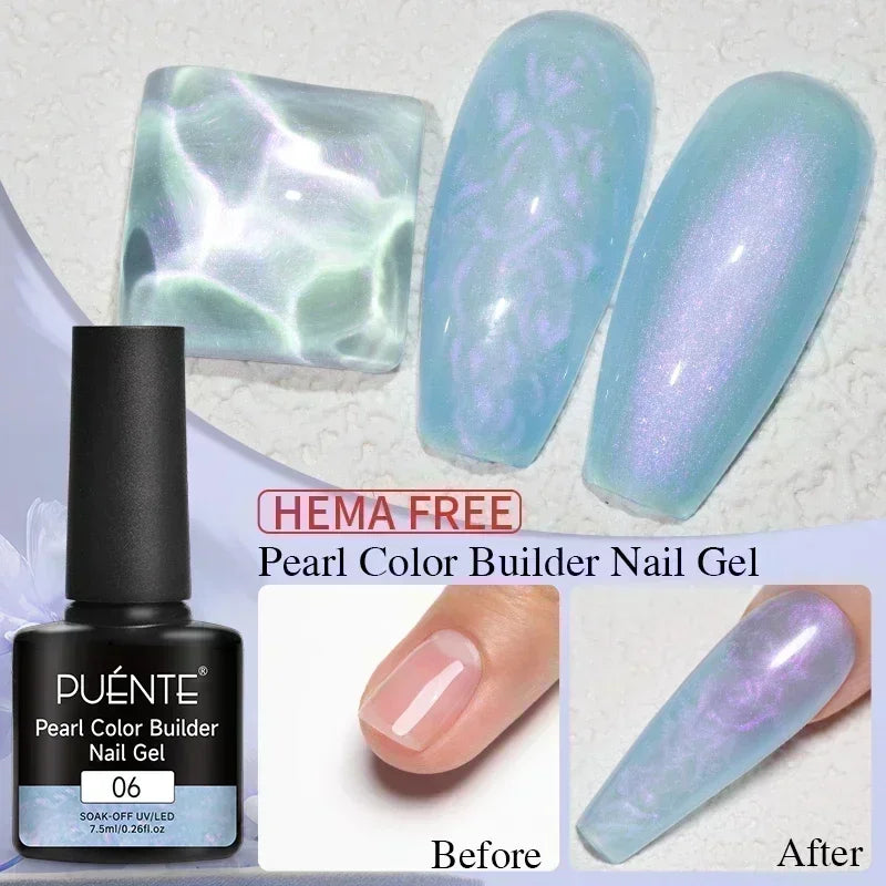 PUENTE Super Diamond Gel Glue No Wipe Strong Adhesive Diamond Sticky Gel Transparent 3D Nail Art UV Gel Polish Nail Decoration