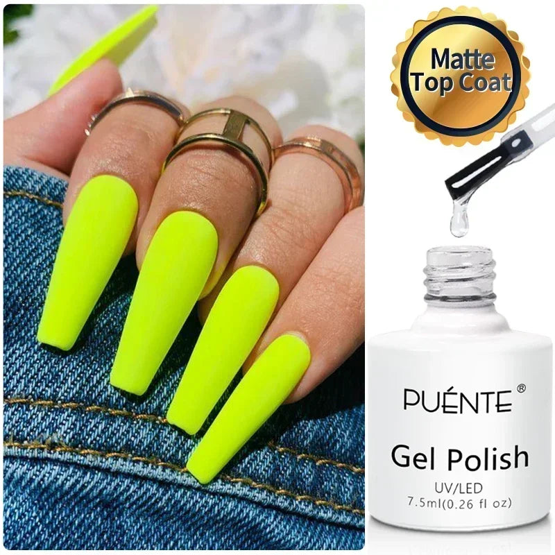 PUENTE Super Diamond Gel Glue No Wipe Strong Adhesive Diamond Sticky Gel Transparent 3D Nail Art UV Gel Polish Nail Decoration