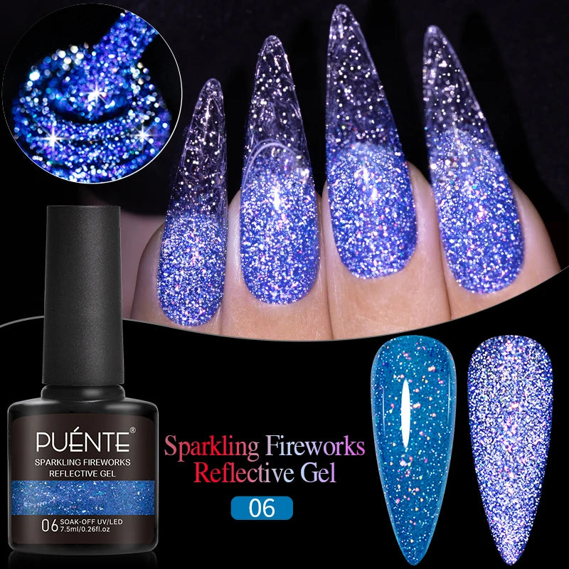 PUENTE Super Diamond Gel Glue No Wipe Strong Adhesive Diamond Sticky Gel Transparent 3D Nail Art UV Gel Polish Nail Decoration