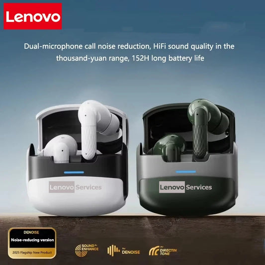 Lenovo New Wireless Earphones Bluetooth Headsets TWS 5.3 Stereo Earbuds Hifi Headphones HD Microphone For Iphone And Android